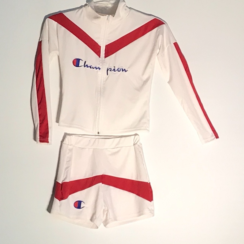 GIRLS CHAMPION SHORTS SET SIZE SMALL 12-14